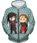 Full Metal Alchemist Hoodie - Fullmetal Alchemist Fullmetal Alchemist Super Cute Anime Illustrations Envy X Edward Hoodie - Zip Up Hoodie