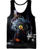 Fullmetal Alchemist Always Together Brothers Edward X Alphonse Anime Pose Zip Up Hoodie - Tank Top