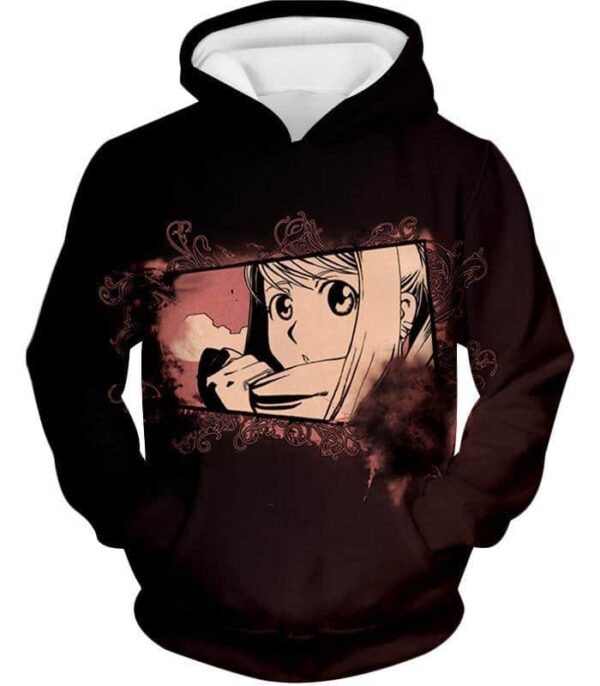 Fullmetal Alchemist Automail Geek Winry Rockbell Cool Promo Black Hoodie