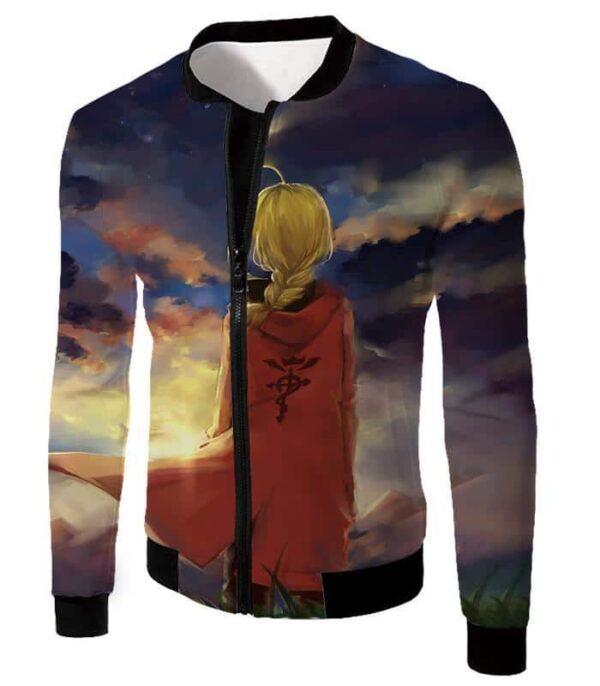 Fullmetal Alchemist Best State Alchemist Edward Elrich Art Hoodie - Jacket