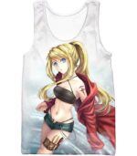 Fullmetal Alchemist Blonde Haired Anime Girl Winry Rockbell The Automation Geek Cool White Hoodie - Tank Top