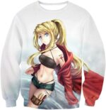 Fullmetal Alchemist Blonde Haired Anime Girl Winry Rockbell The Automation Geek Cool White Hoodie - Sweatshirt