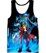 Fullmetal Alchemist Brothers Forever Edward Elrich X Alponse Elrich Cool Anime Action Zip Up Hoodie - Tank Top