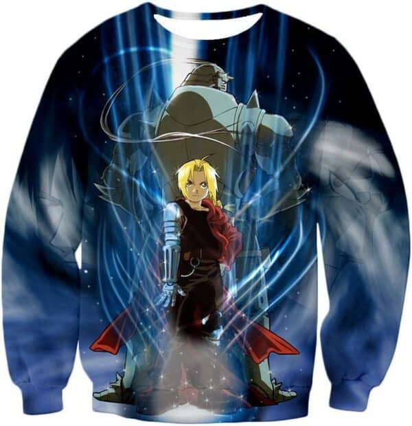 Fullmetal Alchemist Brothers Together Edward X Alphonse Ultimate Anime Action Hoodie - Sweatshirt