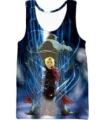 Fullmetal Alchemist Brothers Together Edward X Alphonse Ultimate Anime Action Zip Up Hoodie - Tank Top