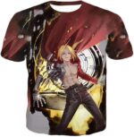 Fullmetal Alchemist Cool Edward Elrich Anime Action Broken Automail Graphic Hoodie - T-Shirt