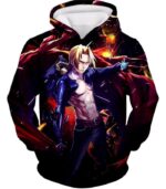 Fullmetal Alchemist Cool Edward Elrich Fan Art Anime Poster Hoodie - Hoodie