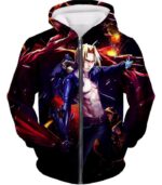 Fullmetal Alchemist Cool Edward Elrich Fan Art Anime Poster Hoodie - Zip Up Hoodie