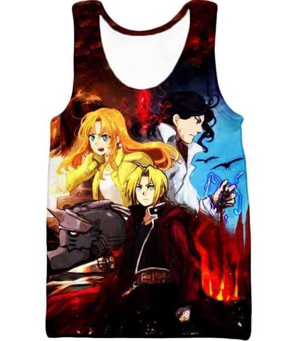 Fullmetal Alchemist Cool Fullmetal Alchemist Anime Promo Poster Hoodie - Tank Top