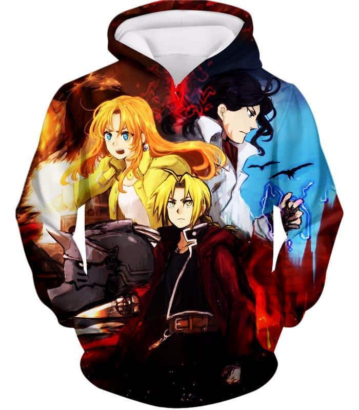 Fullmetal Alchemist Cool Fullmetal Alchemist Anime Promo Poster Hoodie