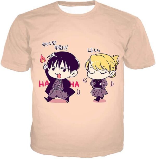 Fullmetal Alchemist Cute Fullmetal Alchemist Anime Illustrations Roy X Riza Promo Zip Up Hoodie - T-Shirt