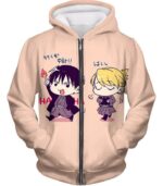 Fullmetal Alchemist Cute Fullmetal Alchemist Anime Illustrations Roy X Riza Promo Hoodie - Zip Up Hoodie