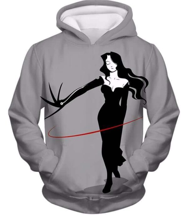 Fullmetal Alchemist Deadly Homunculi Lust Cool Fullmetal Alchemist Anime Grey Zip Up Hoodie - Hoodie