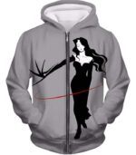 Fullmetal Alchemist Deadly Homunculi Lust Cool Fullmetal Alchemist Anime Grey Hoodie - Zip Up Hoodie