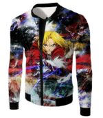 Fullmetal Alchemist Edward Elrich Alchemy Action Pose Cool Anime Hoodie - Jacket