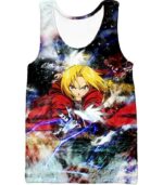 Fullmetal Alchemist Edward Elrich Alchemy Action Pose Cool Anime Hoodie - Tank Top