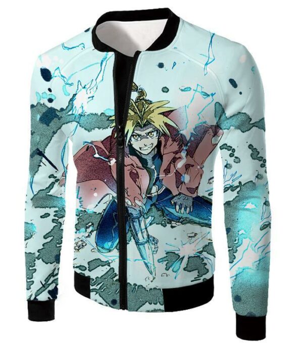 Fullmetal Alchemist Edward Elrich Ultimate Anime Action Cool Graphic Hoodie - Jacket