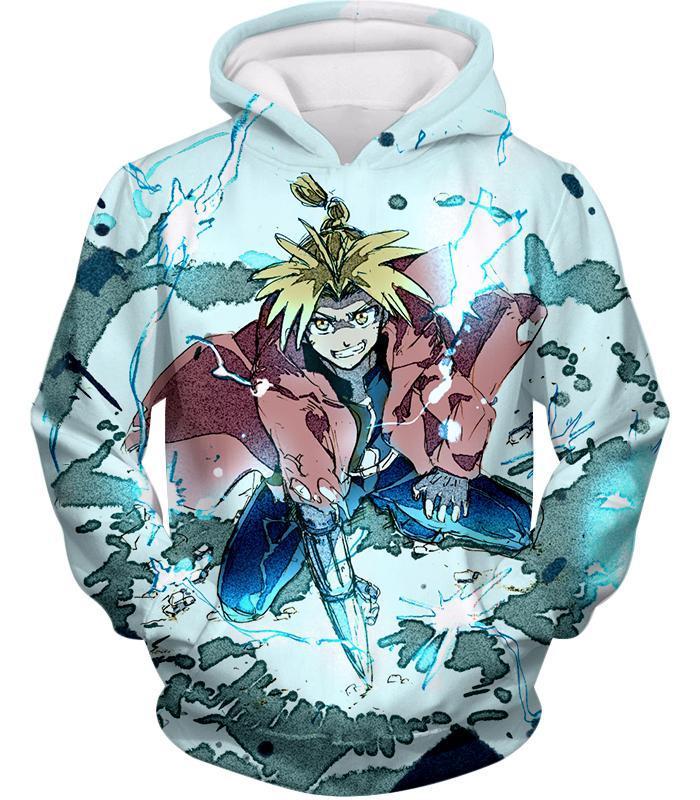 Fullmetal Alchemist Edward Elrich Ultimate Anime Action Cool Graphic Hoodie - Hoodie