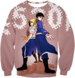 Fullmetal Alchemist Fighting Together Alchemy Heroes Edward X Roy Anime Hoodie - Sweatshirt