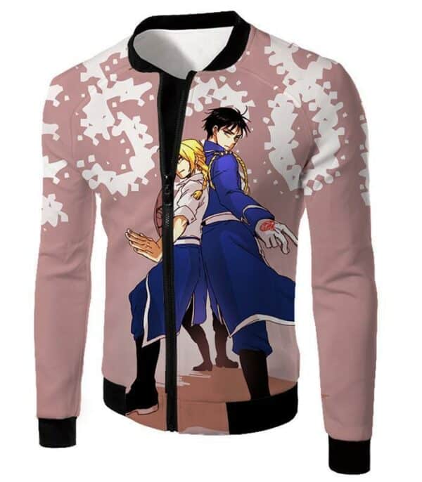 Fullmetal Alchemist Fighting Together Alchemy Heroes Edward X Roy Anime Hoodie - Jacket