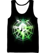 Fullmetal Alchemist Fullmetal Alchemist Alchemy Circle Symbol Black Anime Zip Up Hoodie - Tank Top