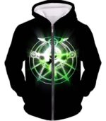 Fullmetal Alchemist Fullmetal Alchemist Alchemy Circle Symbol Black Anime Zip Up Hoodie