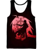 Fullmetal Alchemist Fullmetal Alchemist Anime Edward Elrich Promo Maroon Zip Up Hoodie - Tank Top