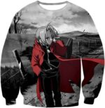 Fullmetal Alchemist Fullmetal Alchemist Anime Scene Leaving Edward Elrich Cool Hoodie - Sweatshirt