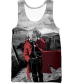 Fullmetal Alchemist Fullmetal Alchemist Anime Scene Leaving Edward Elrich Cool Zip Up Hoodie - Tank Top