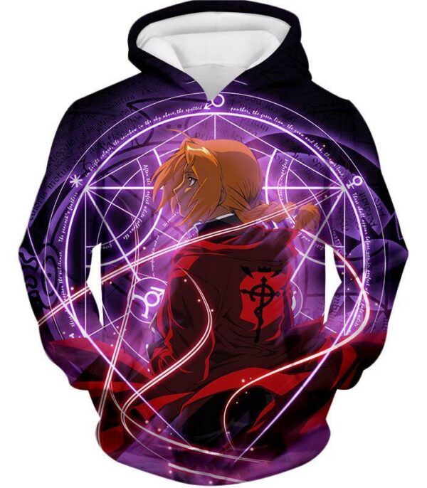 Fullmetal Alchemist Fullmetal Alchemist Edward Elrich Anime Alchemy Action Zip Up Hoodie - Hoodie