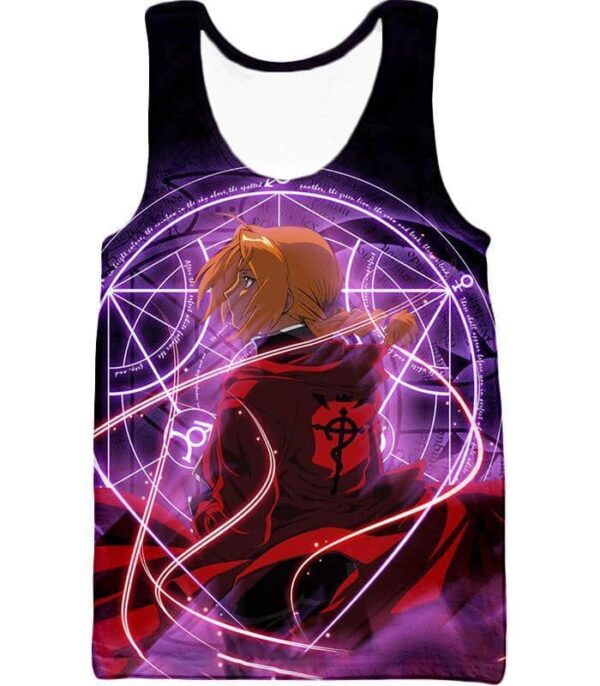 Fullmetal Alchemist Fullmetal Alchemist Edward Elrich Anime Alchemy Action Hoodie - Tank Top