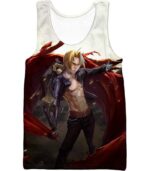 Fullmetal Alchemist Fullmetal Alchemist Edward Elrich Cool Anime Pose Hoodie - Tank Top