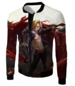 Fullmetal Alchemist Fullmetal Alchemist Edward Elrich Cool Anime Pose Hoodie - Jacket