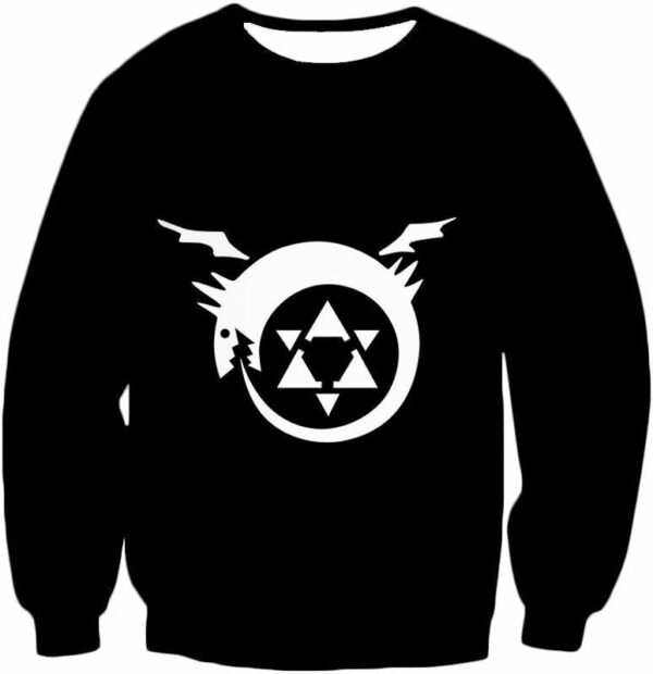 Fullmetal Alchemist Fullmetal Alchemist Homunculi Symbol Black Hoodie - Sweatshirt