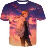 Fullmetal Alchemist Hero Edward Elrich Fullmetal Alchemist Cool Promo Hoodie - T-Shirt