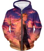 Fullmetal Alchemist Hero Edward Elrich Fullmetal Alchemist Cool Promo Hoodie - Zip Up Hoodie