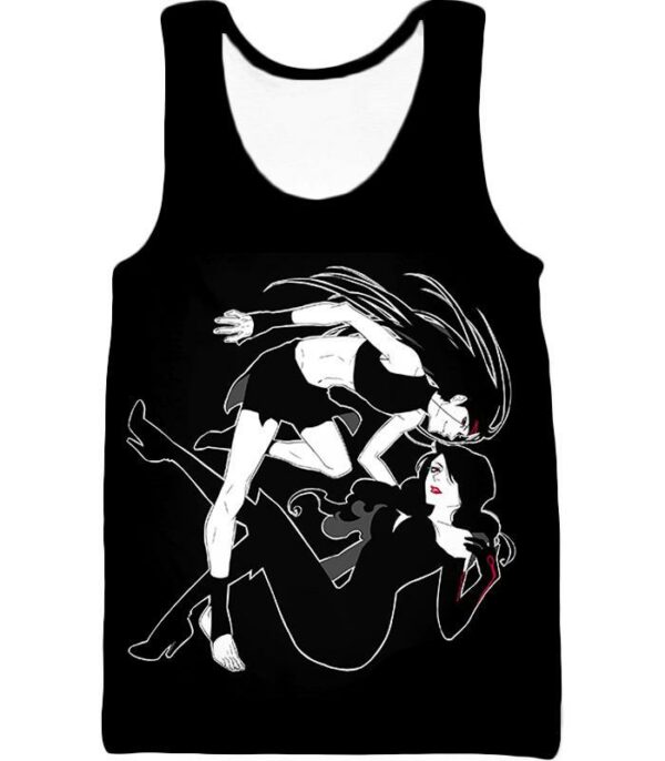 Fullmetal Alchemist Homunculi Envy X Lust Fullmetal Alchemist Anime Black Zip Up Hoodie - Tank Top