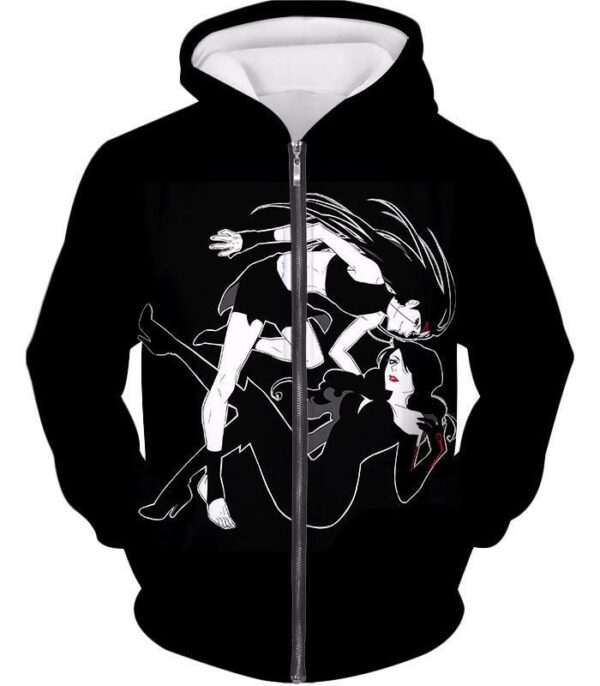 Fullmetal Alchemist Homunculi Envy X Lust Fullmetal Alchemist Anime Black Hoodie - Zip Up Hoodie