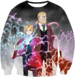 Fullmetal Alchemist Like Father Like Son Best Alchemists Edward X Hohenhiem Cool Promo Action Hoodie - Sweatshirt