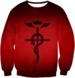 Fullmetal Alchemist Mystical Alchemical Symbol Flamel Red Hoodie - Sweatshirt