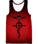 Fullmetal Alchemist Mystical Alchemical Symbol Flamel Red Hoodie - Tank Top