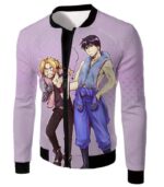 Fullmetal Alchemist State Alchemist Friends Commander Roy Mustang X Edward Elrich Cool White Hoodie - Jacket