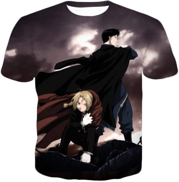 Fullmetal Alchemist State Alchemists Edward X Roy Hoodie - T-Shirt