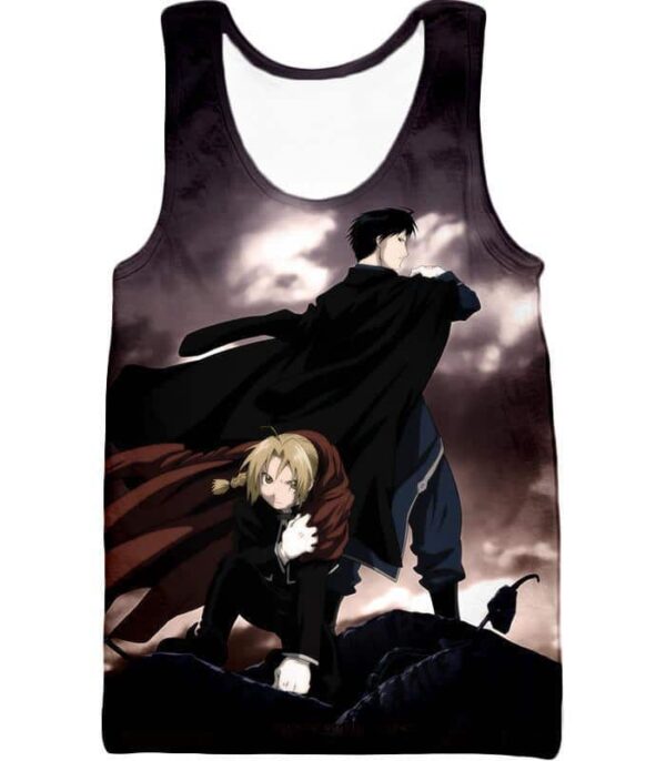 Fullmetal Alchemist State Alchemists Edward X Roy Hoodie - Tank Top