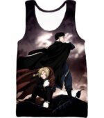 Fullmetal Alchemist State Alchemists Edward X Roy Zip Up Hoodie - Tank Top