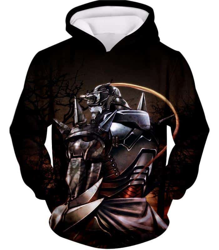 Fullmetal Alchemist Trapped In An Armour Cool Hero Alphonse Elrich Graphic Hoodie