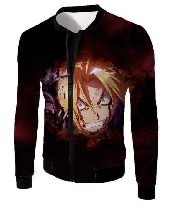 Fullmetal Alchemist Trying Hard And Desperate Edward Elrich Hoodie - Jacket