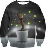 Baby Groot Favourite Guardian Grey Hoodie - Sweatshirt