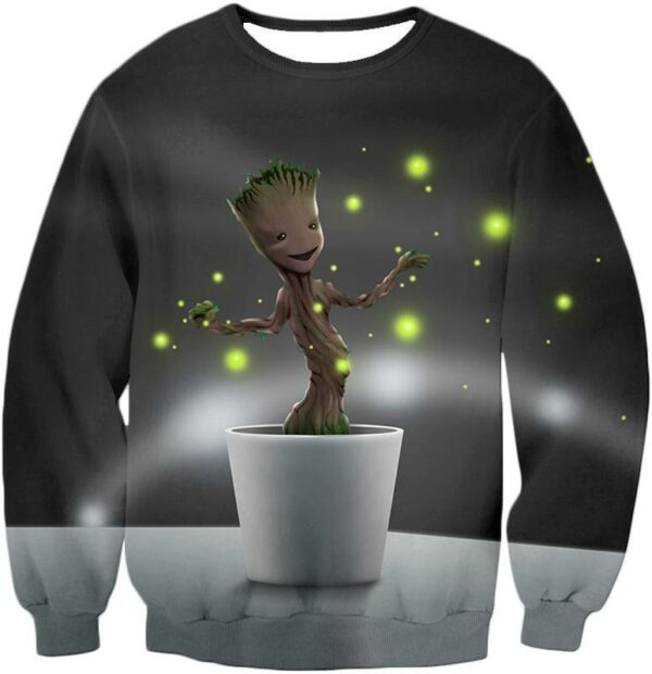 Baby Groot Favourite Guardian Grey Hoodie - Sweatshirt