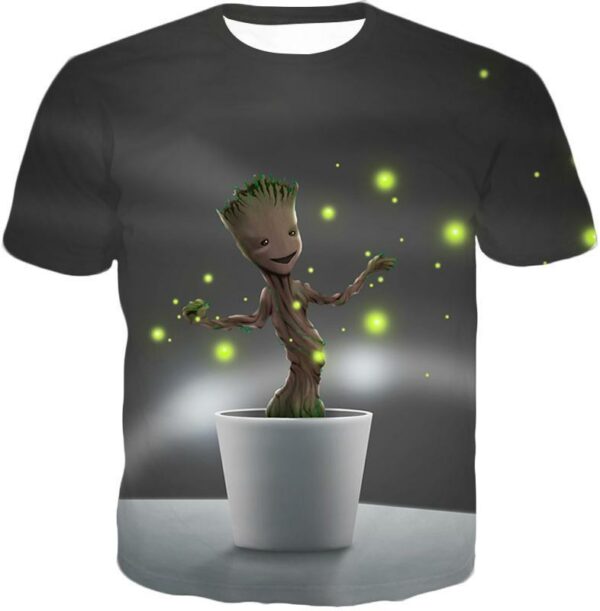 Baby Groot Favourite Guardian Grey Hoodie - T-Shirt